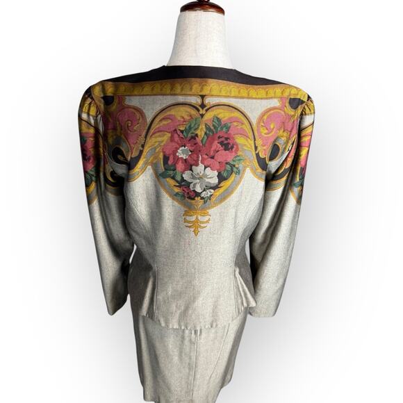 Vintage Donna Morgan Two Piece Jacket And Skirt Set Size 8 - Picture 7 of 13